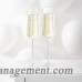 Gracie Oaks Burnard Personalized 9.5 oz Champagne Flute YCT4885
